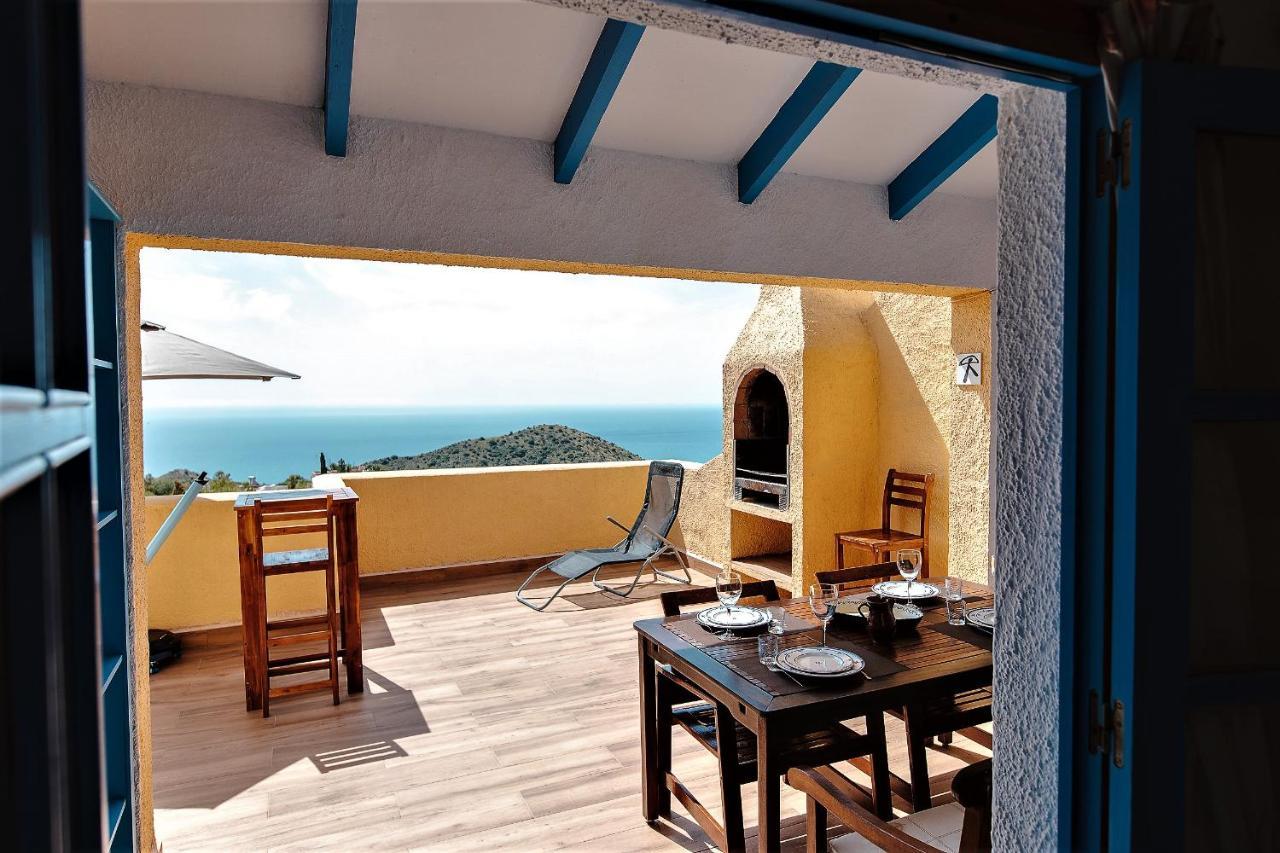 House With Terrace, Amazing Views And Private Shared Pool Vila Mojácar Exterior foto