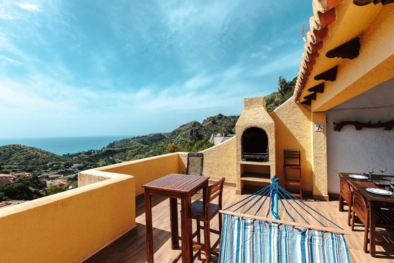 House With Terrace, Amazing Views And Private Shared Pool Vila Mojácar Exterior foto